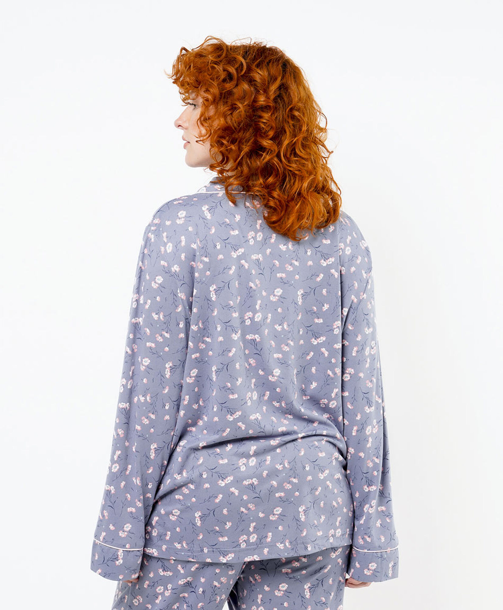Pijama mujer camisero florcitas Pijama mujer camisero florcitas
