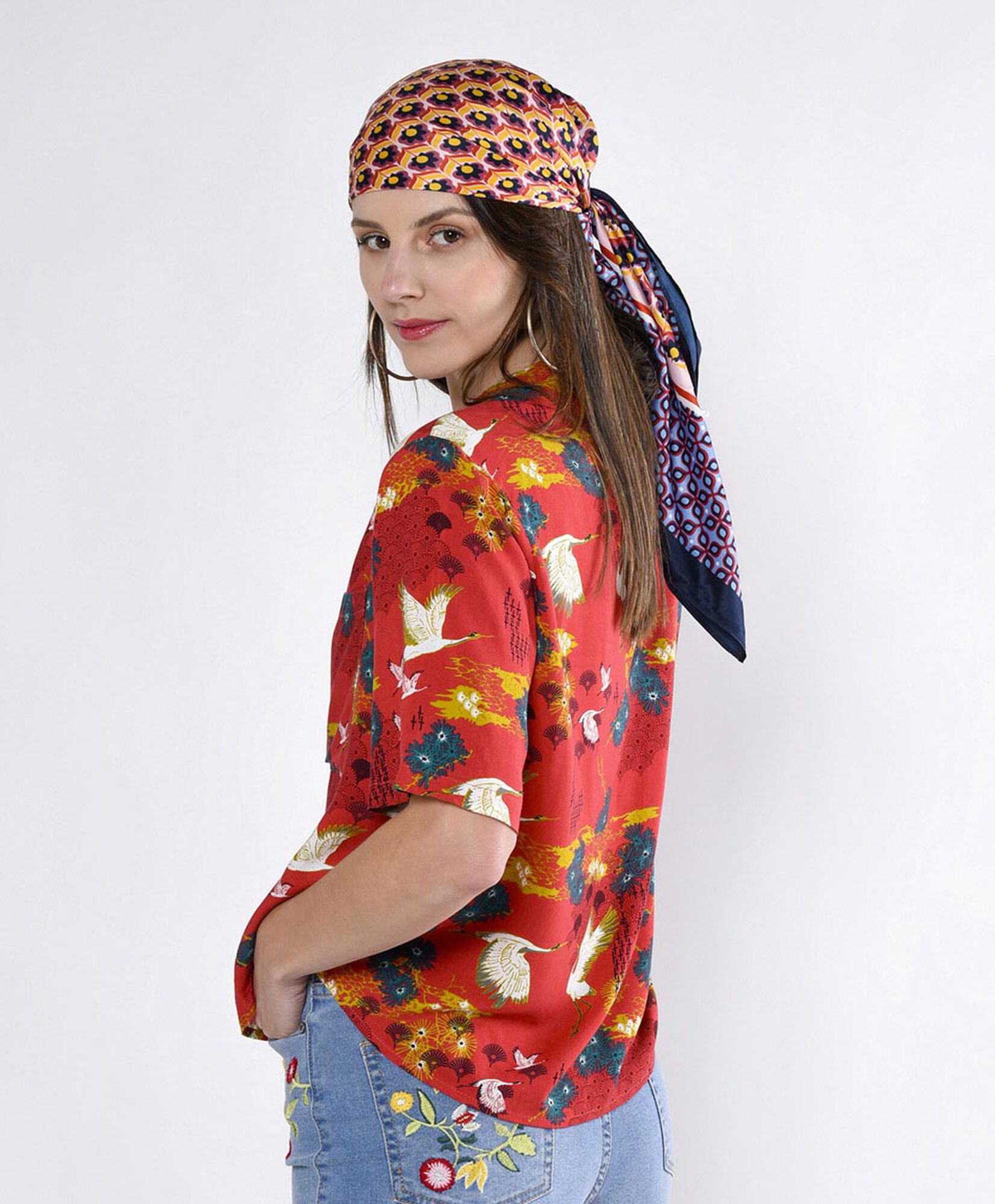 Blusa oversize manga corta Blusa oversize manga corta