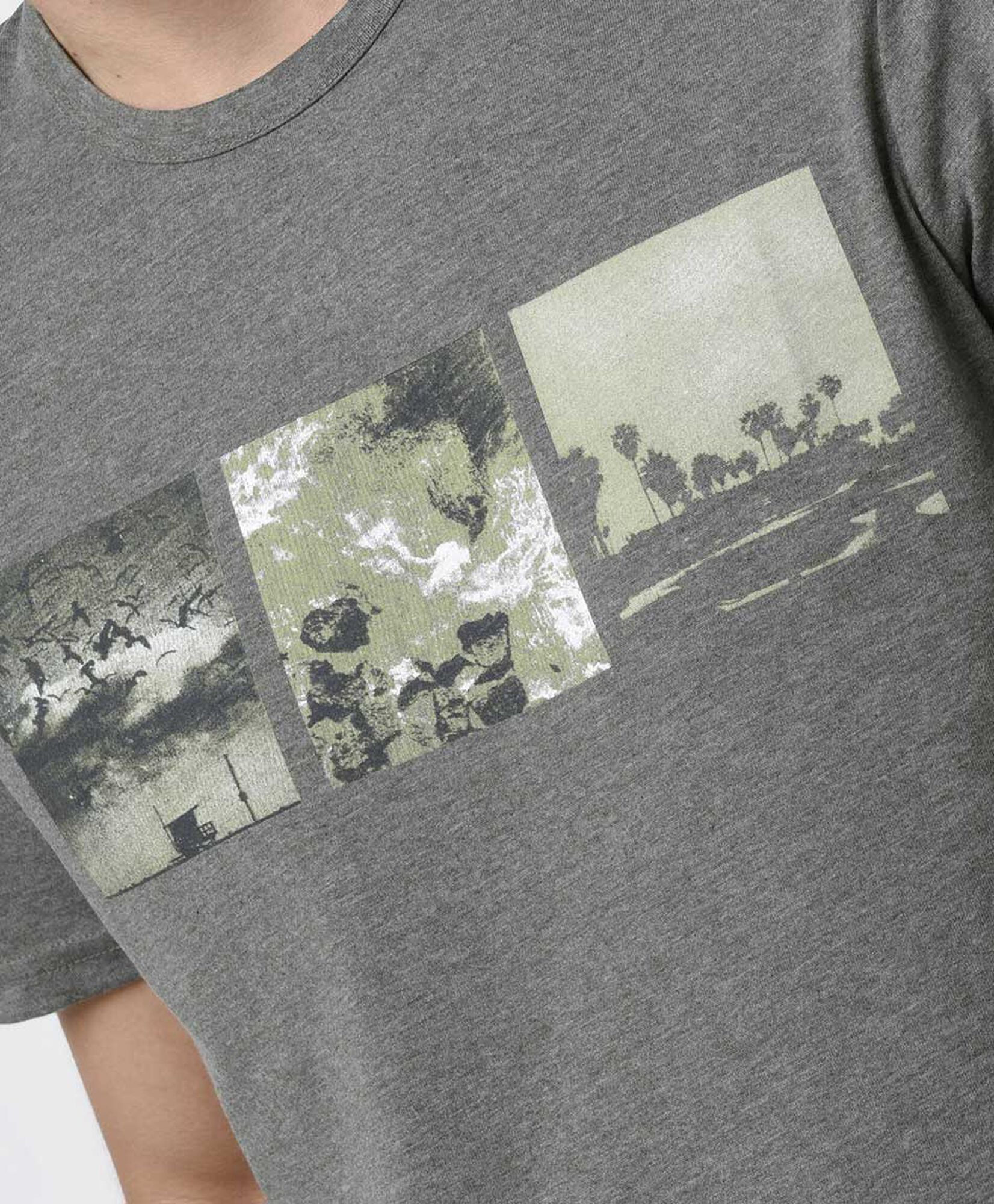 Polera hombre jaspeada paisajes Polera hombre jaspeada paisajes