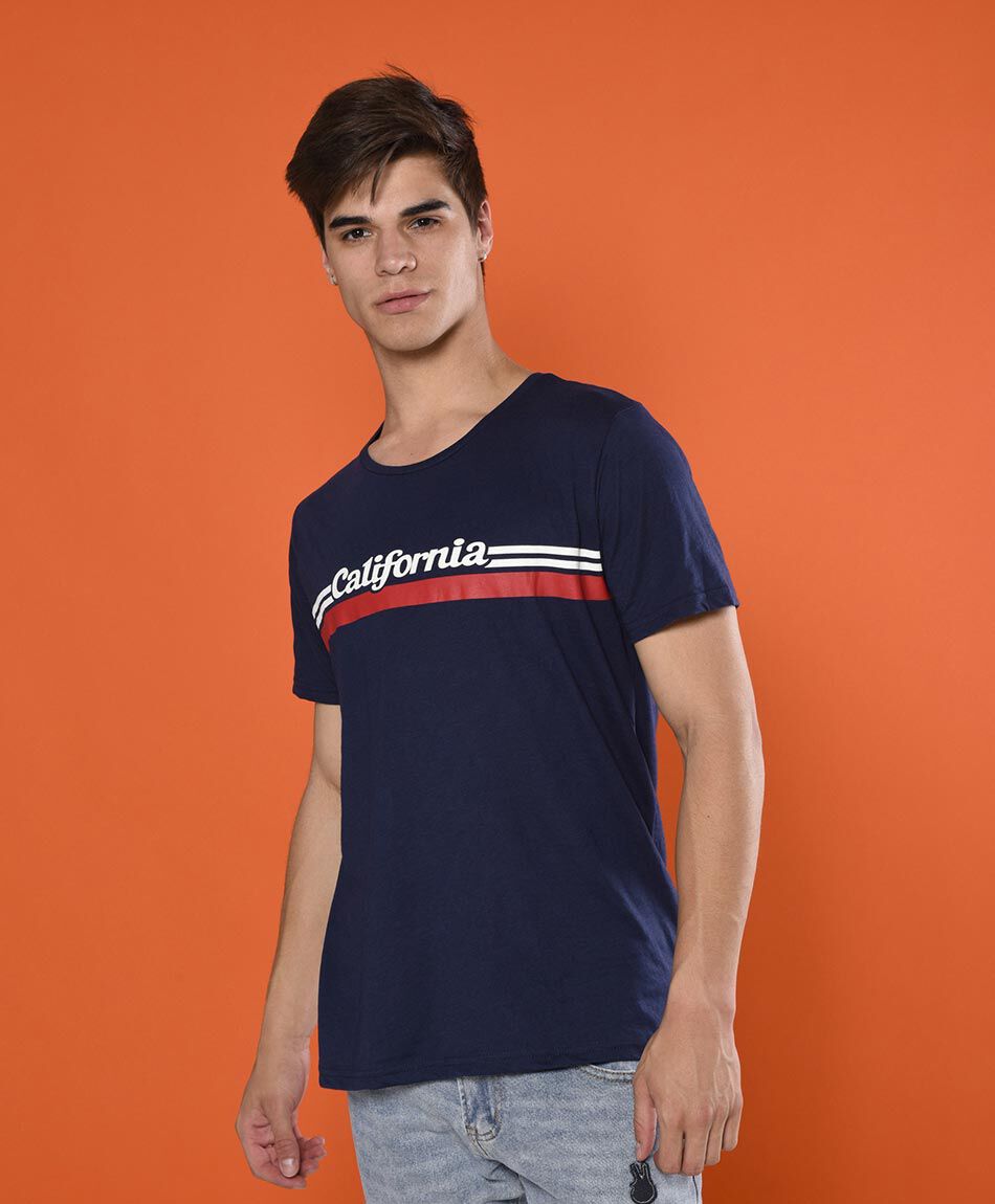 Polera manga corta cuello redondo