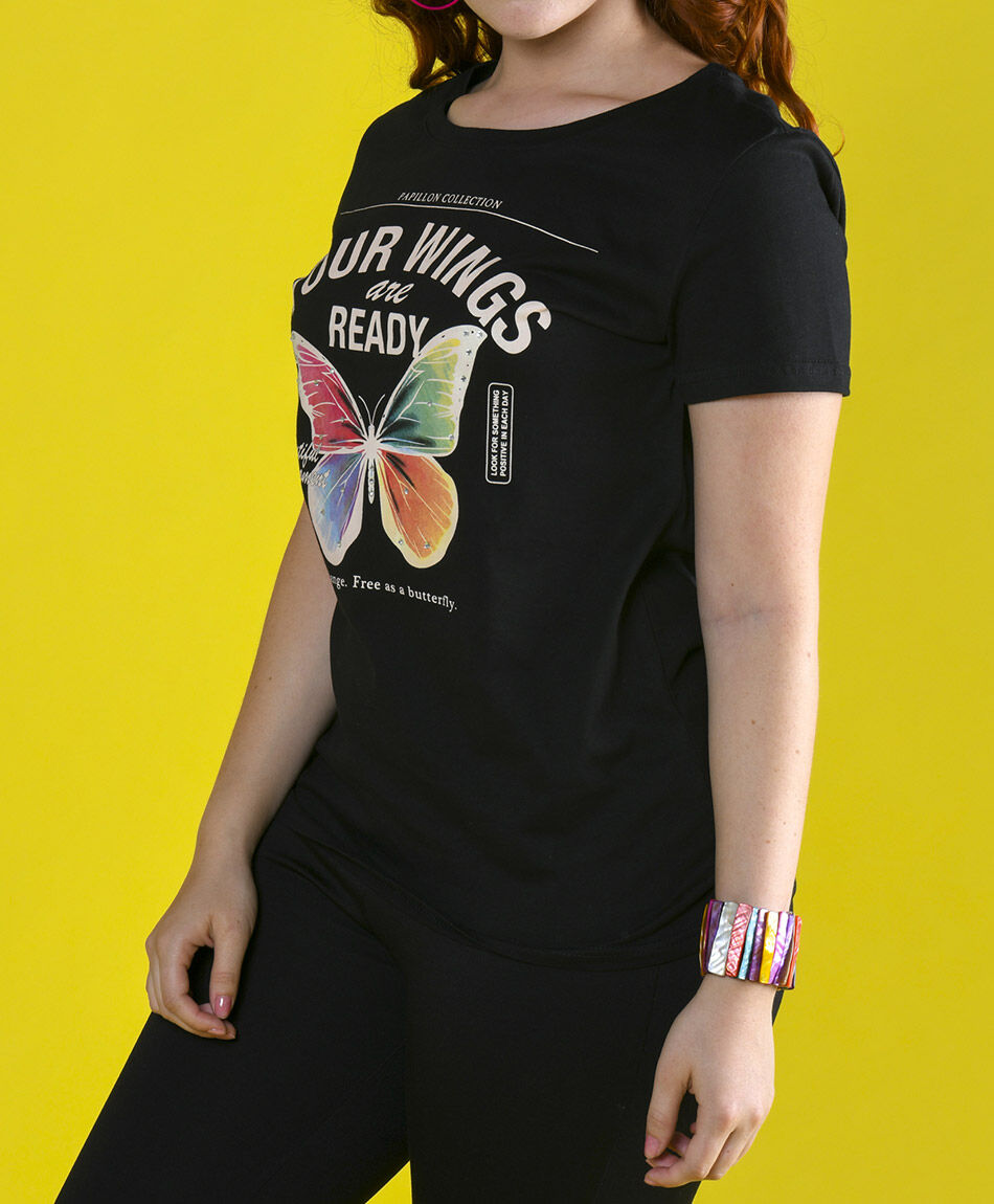 Polera mariposa