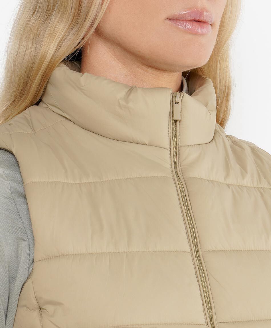 Parka mujer sin mangas costuras