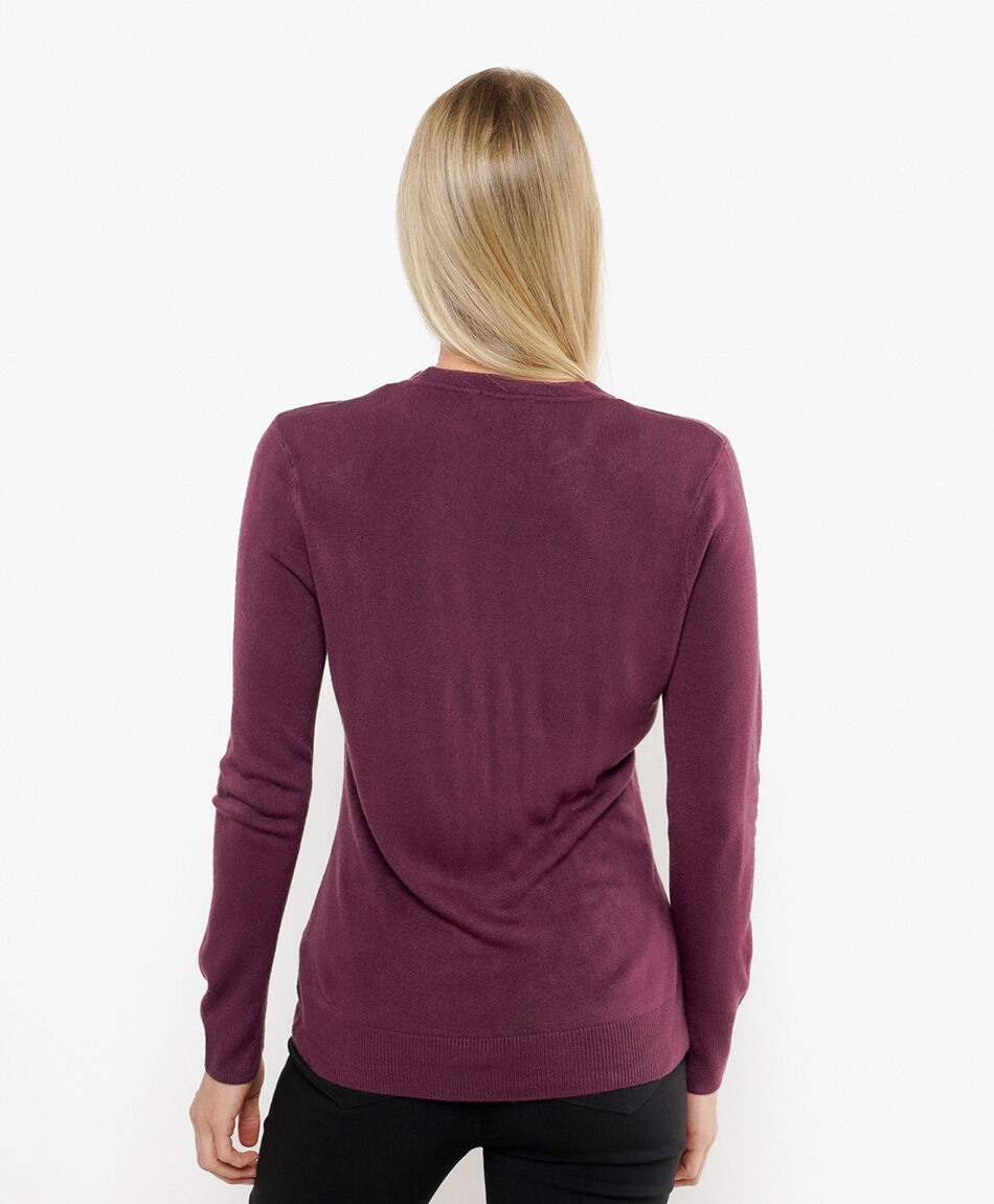 Sweater mujer liso b&aacute;sico