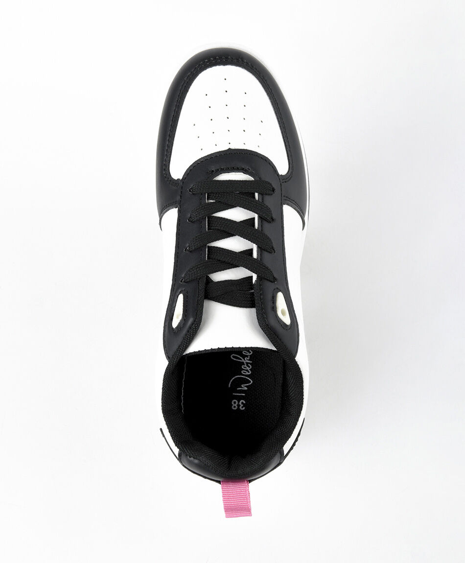 Zapatilla mujer bicolor plataforma