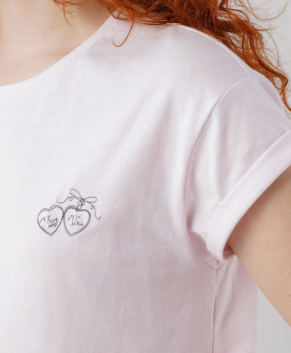 Polera mujer corazones
