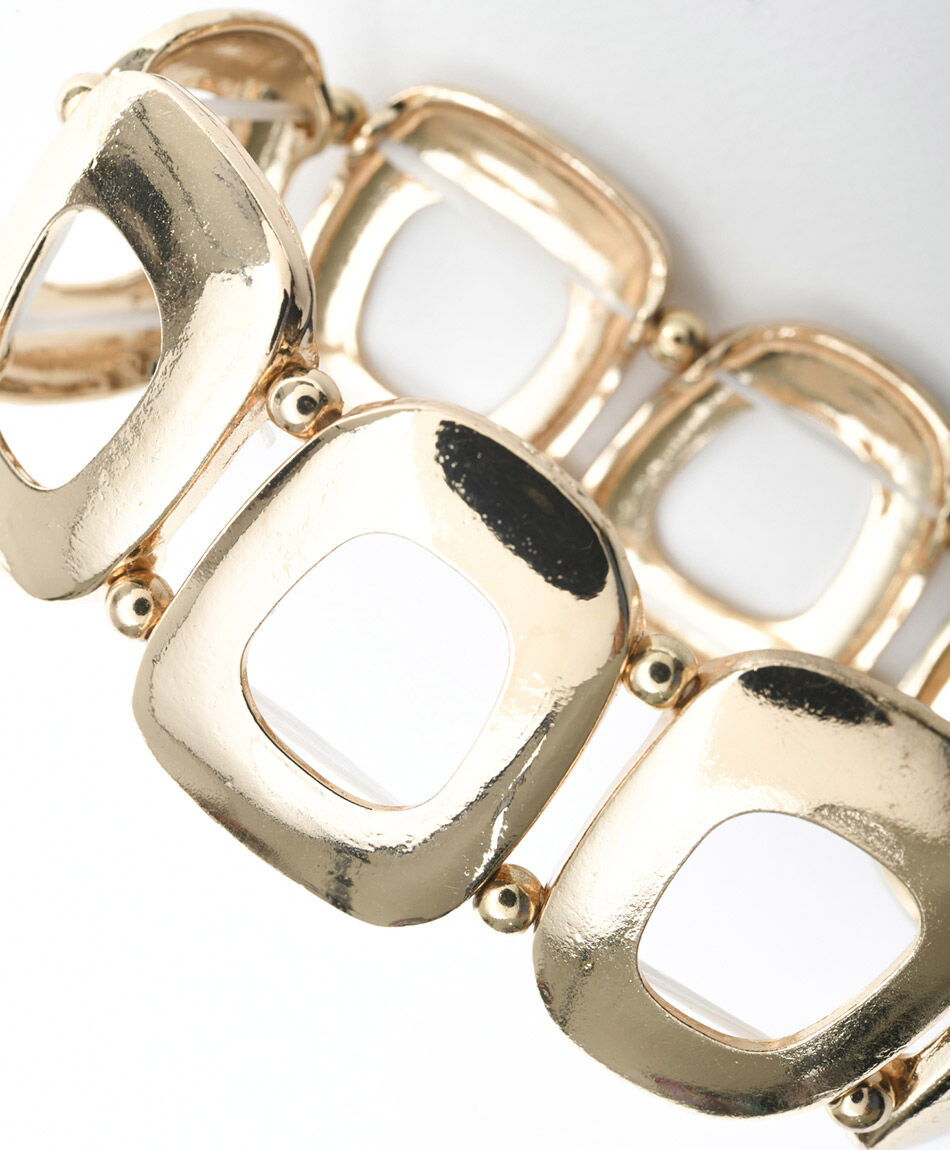 Set 3 pulseras mujer elasticada cadenas
