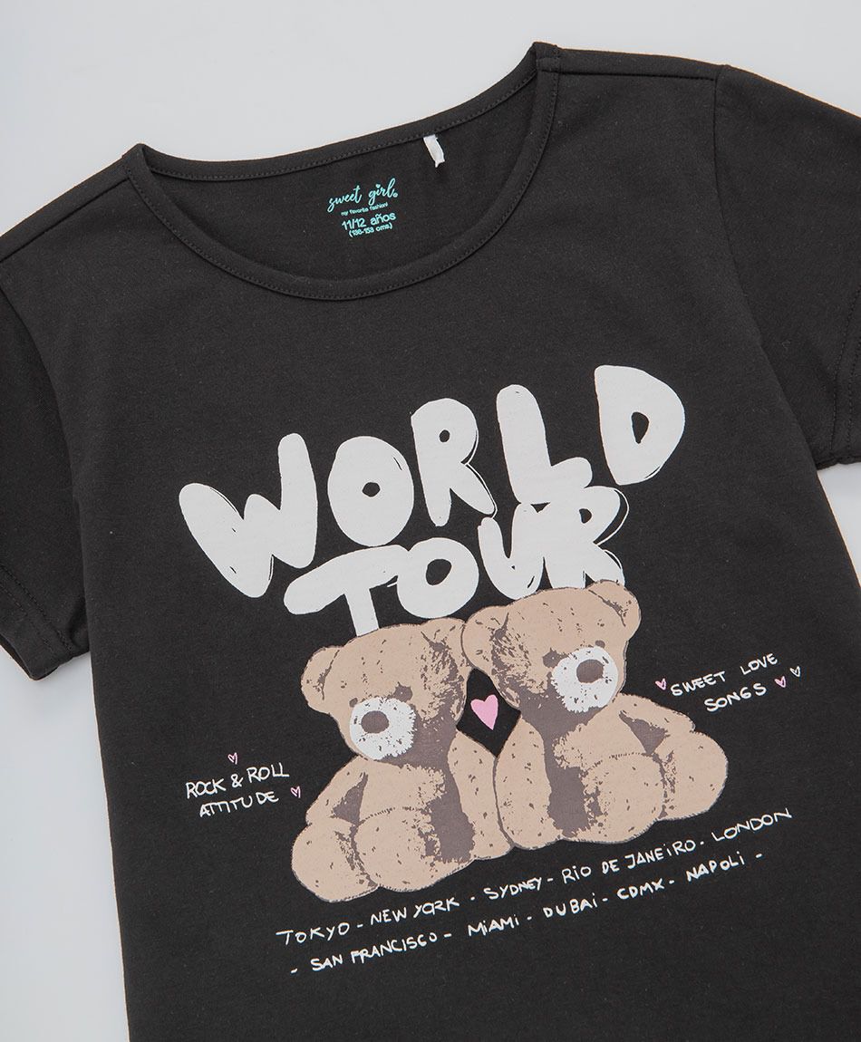Polera ni&ntilde;a world tour