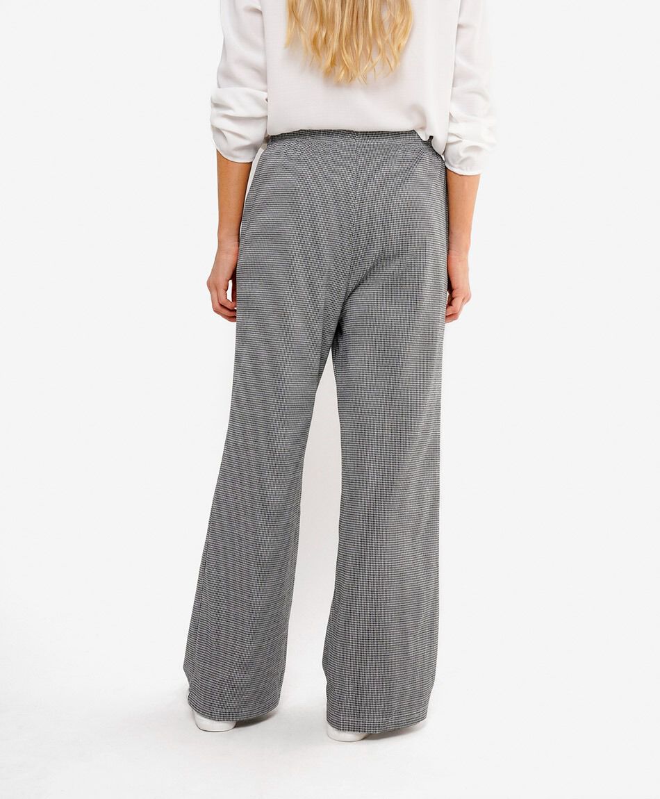 Pantal&oacute;n mujer pied de poule jogger