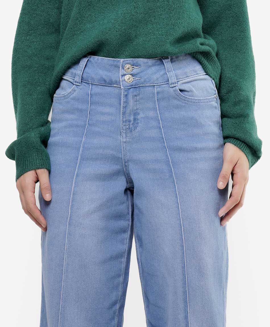 Jeans mujer costuras vesticales