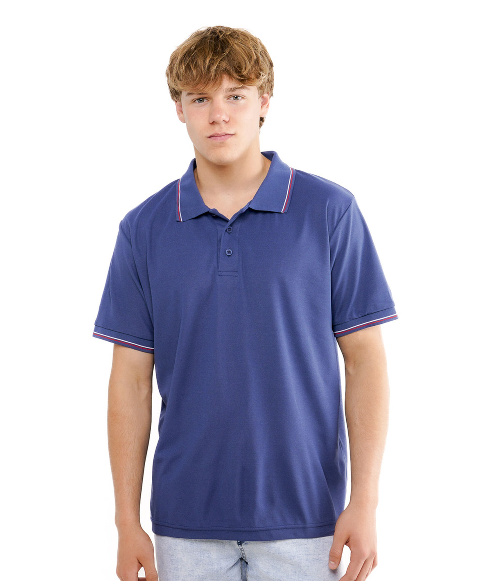 Polera hombre dry fit polo líneas Polera hombre dry fit polo líneas