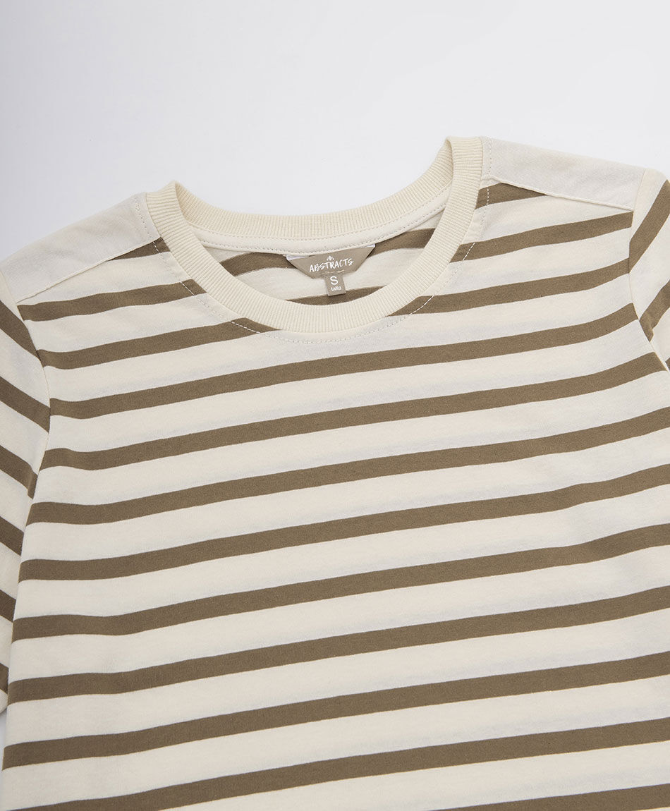 Polera mujer rayas bicolor