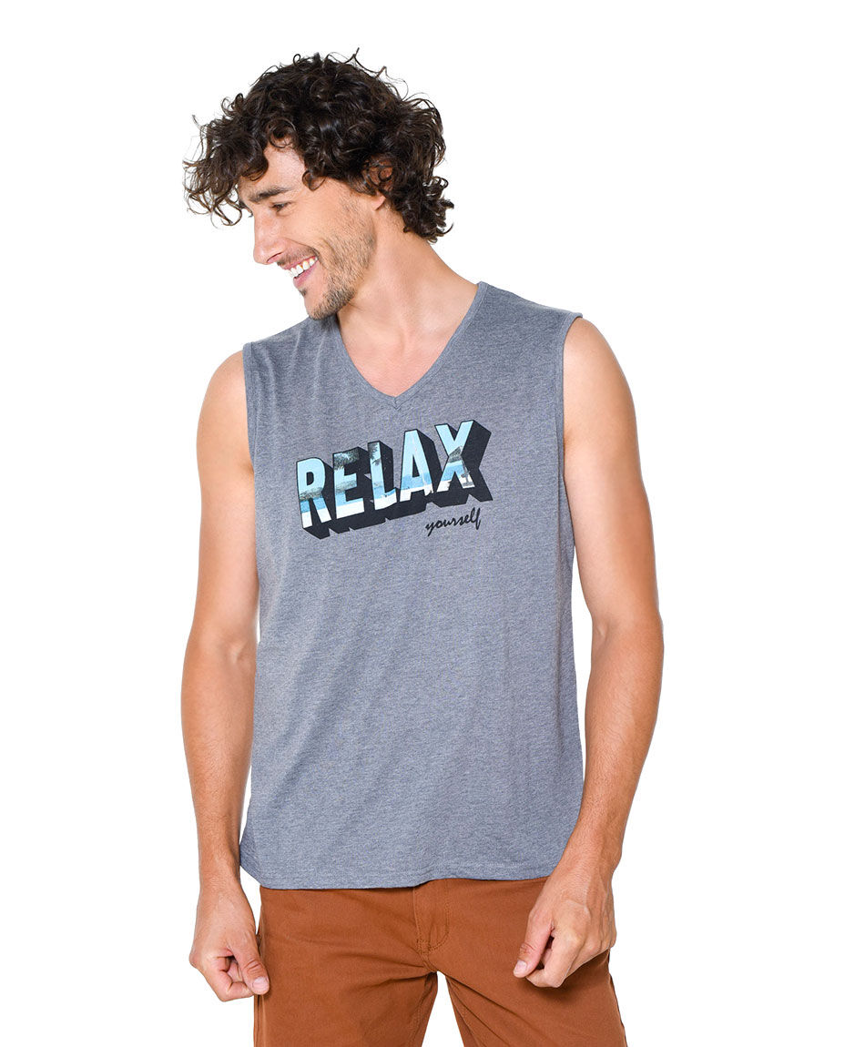 Polera sin mangas urbana