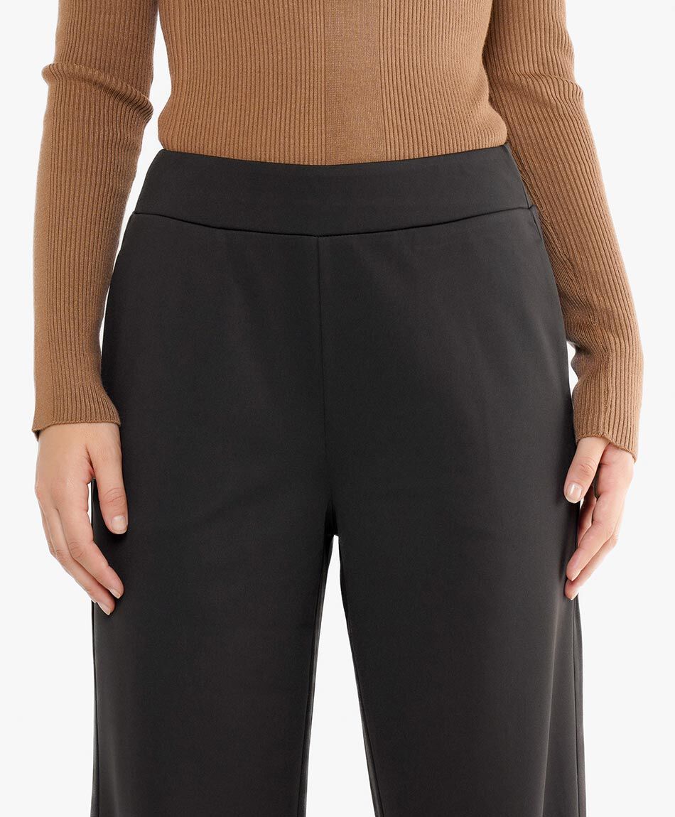 Pantal&oacute;n mujer tiro alto black