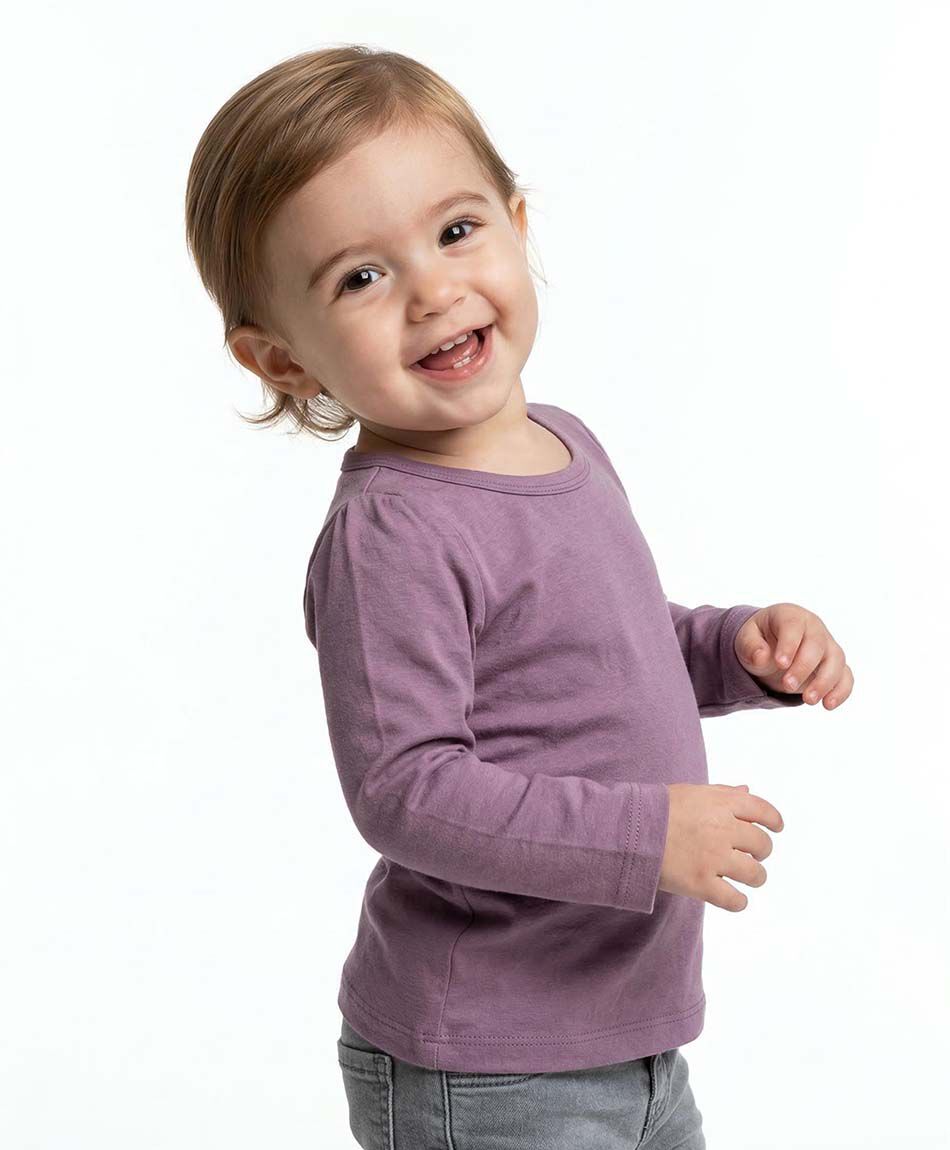 Polera beb&eacute; b&aacute;sica manga larga