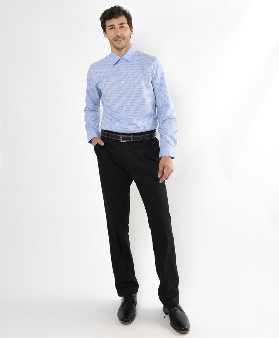 Camisa hombre mini cuadrados