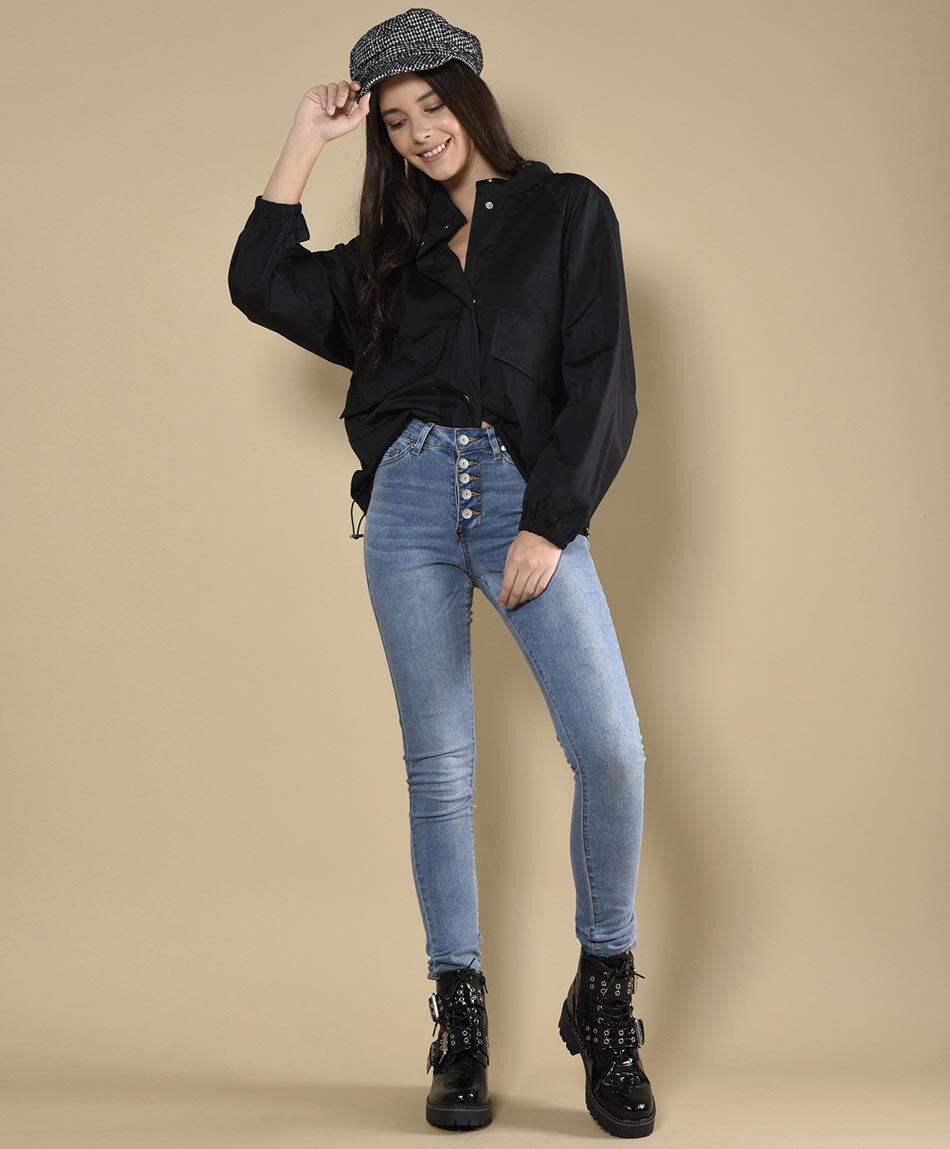 Jeans tiro alto skinny fit