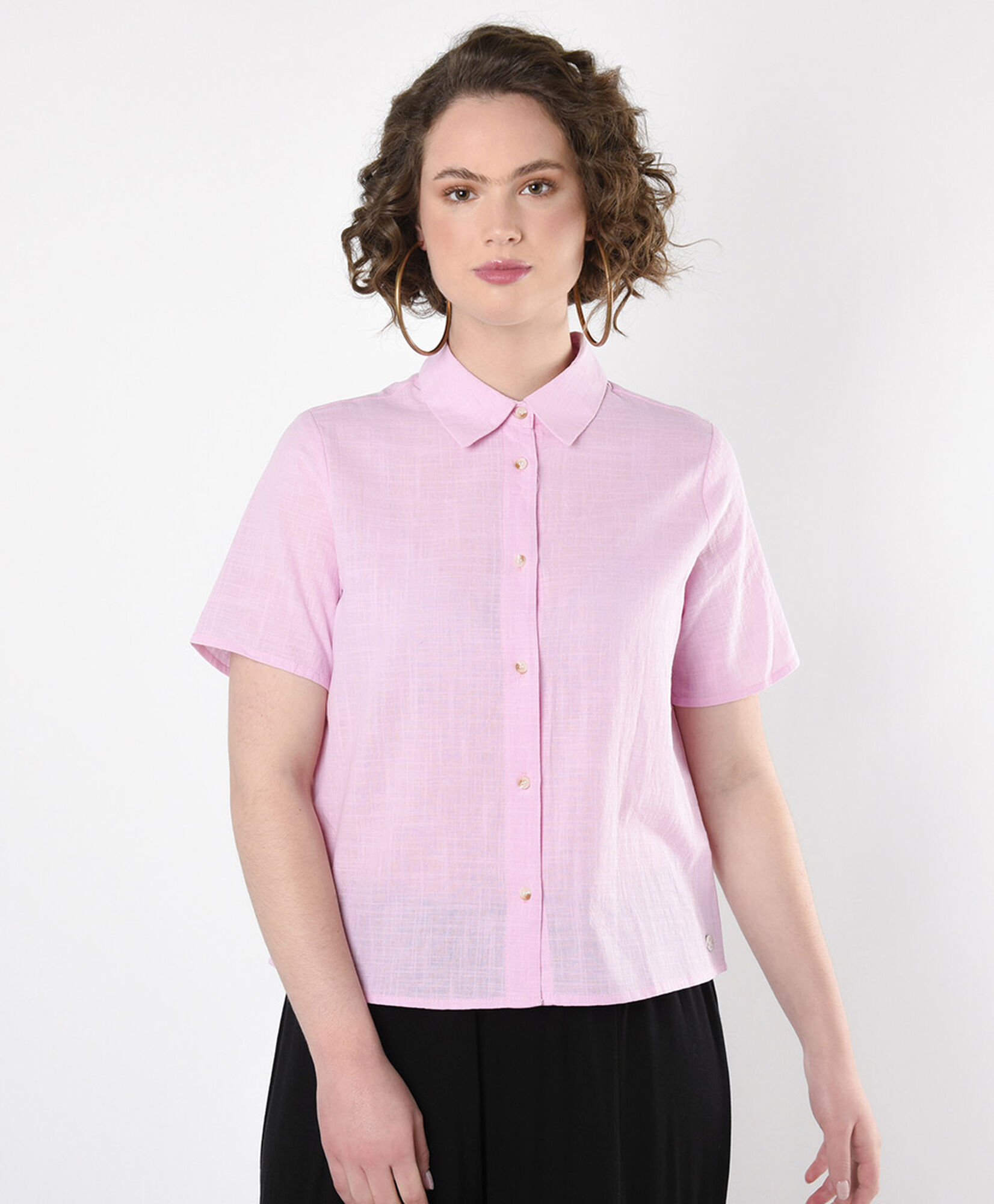 Blusa mujer lisa rosada Blusa mujer lisa rosada