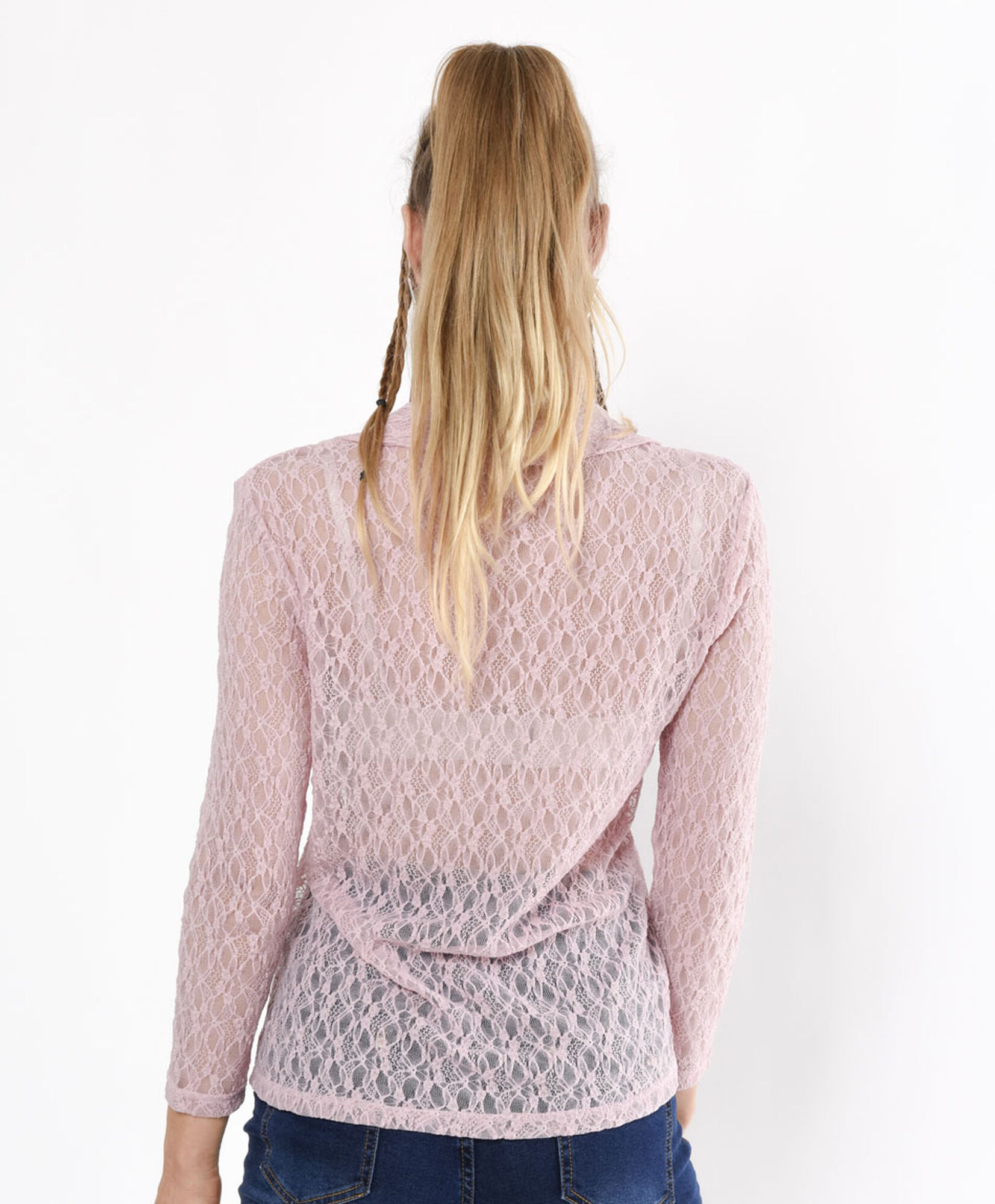 Blusa mujer encaje transparente Blusa mujer encaje transparente