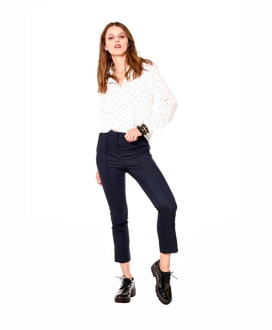 Pantalon elasticado corte