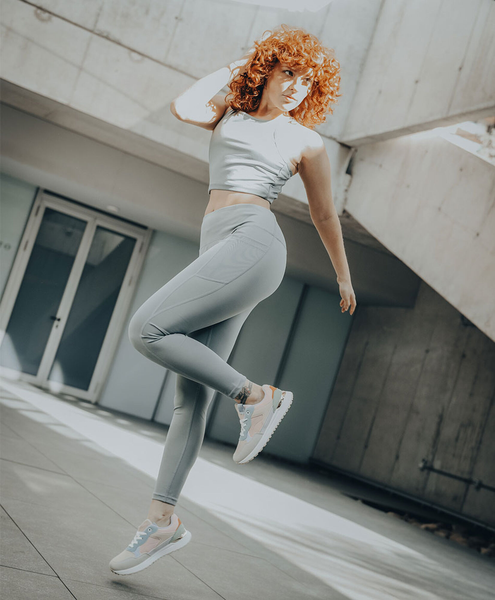 Calza deportiva mujer menta Calza deportiva mujer menta