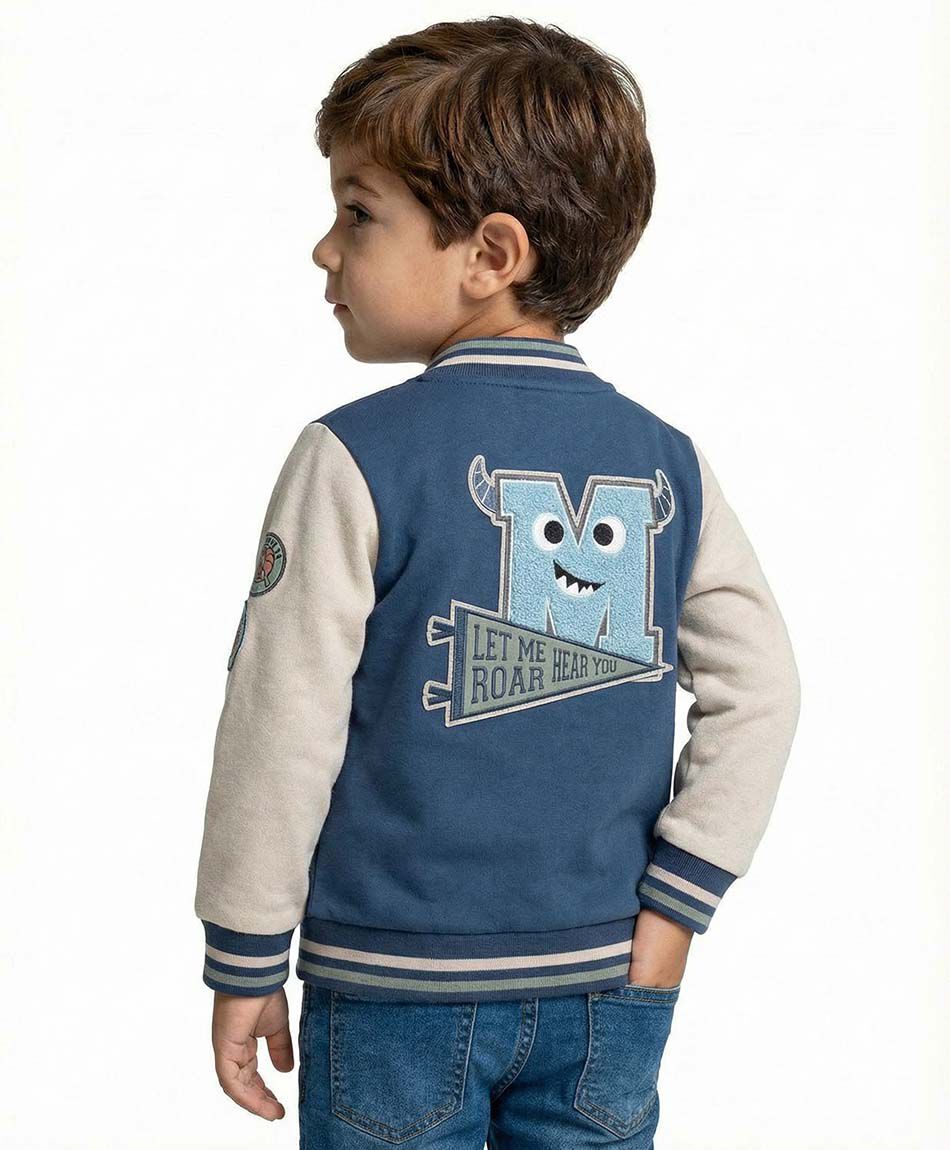 Chaqueta beb&eacute; tipo b&eacute;isbol cl&aacute;sica