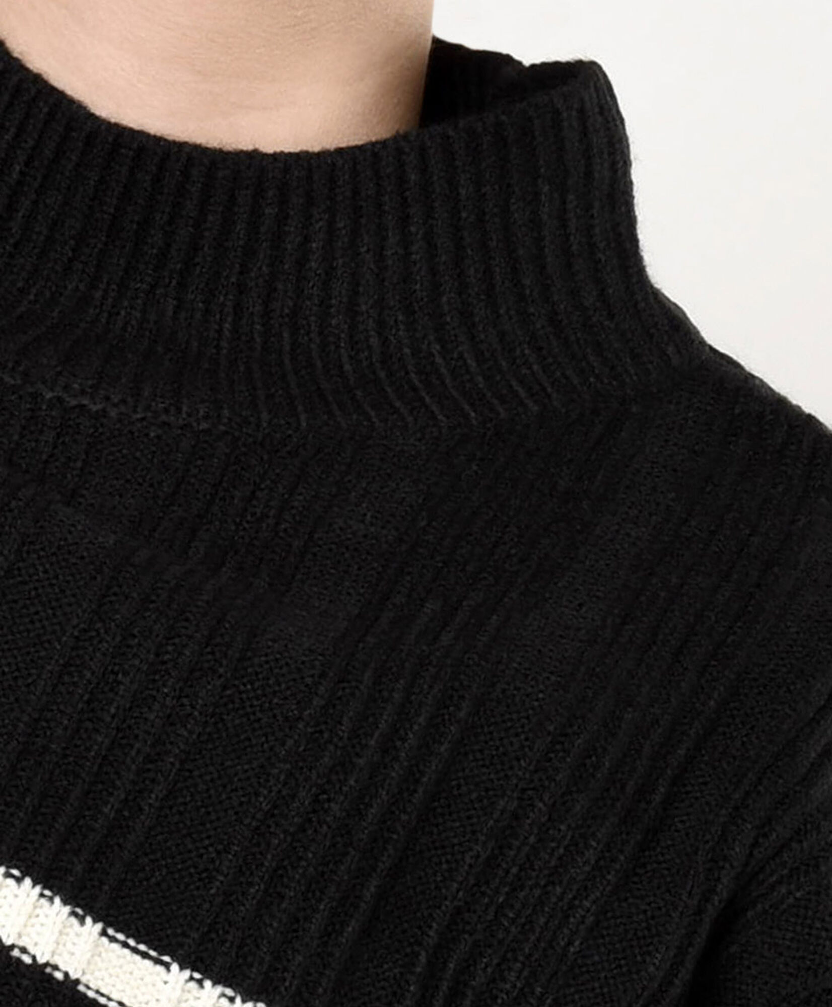 Sweater mujer líneas manga ancha Sweater mujer líneas manga ancha