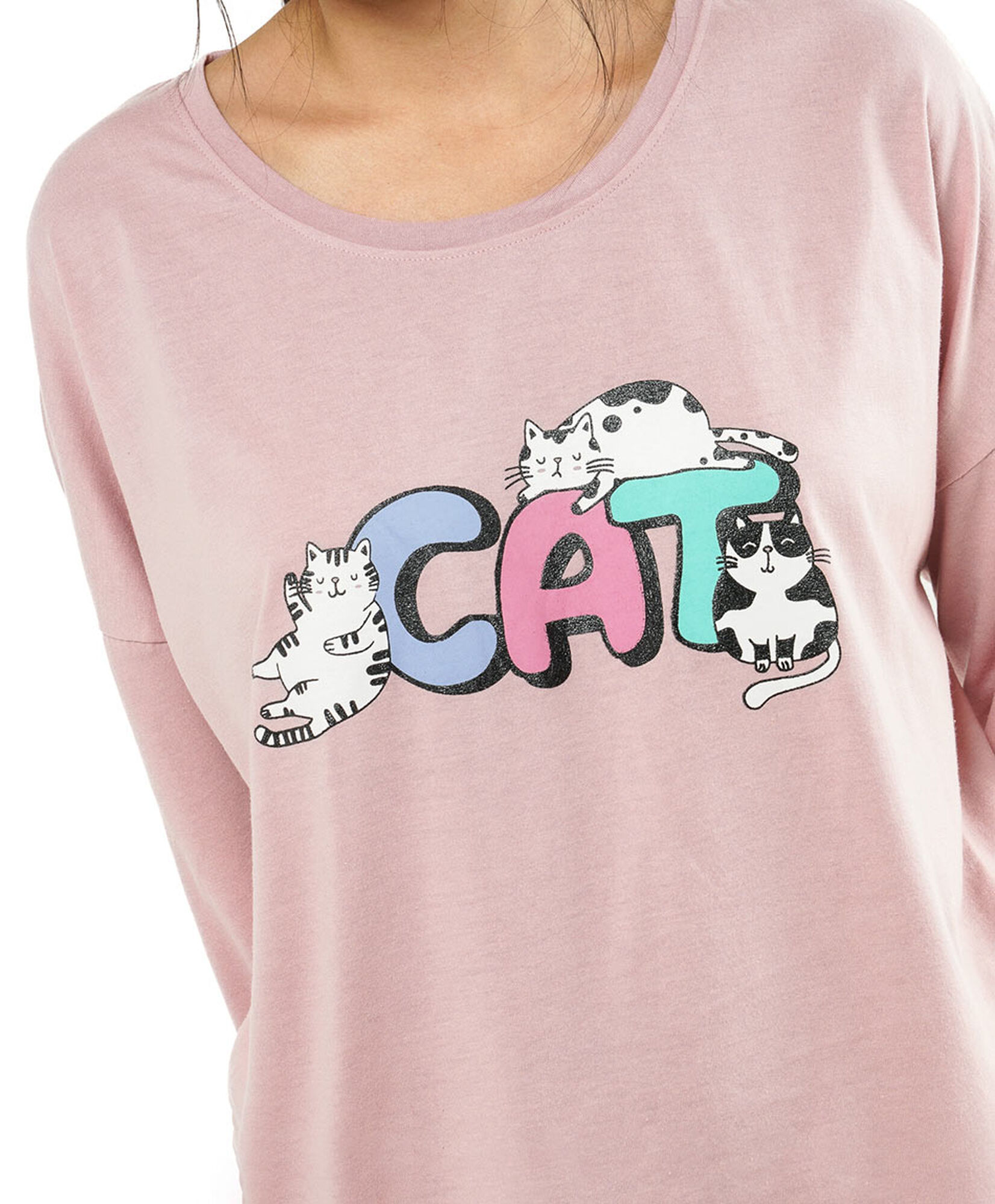 Pijama mujer tres gatos lazo Pijama mujer tres gatos lazo