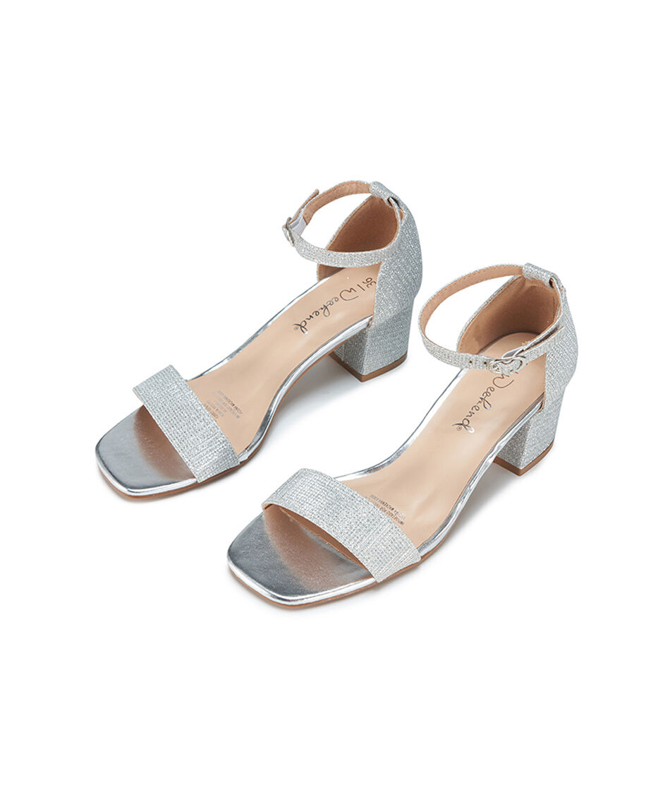 Sandalia mujer silver