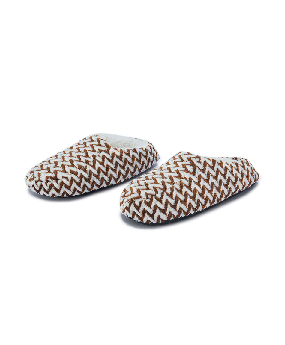 Pantufla mujer dise&ntilde;o bicolor