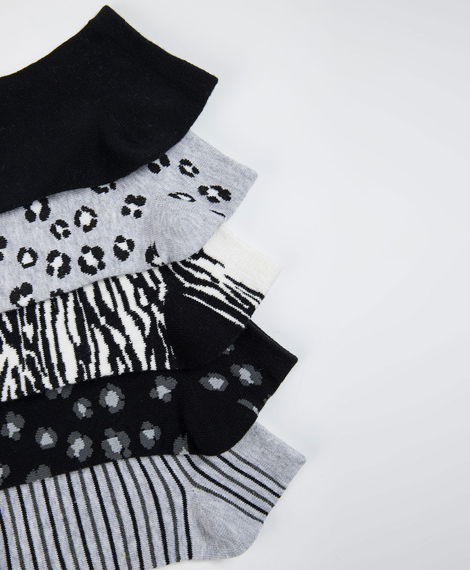 Pack 5 calcetines mujer cortos variedades