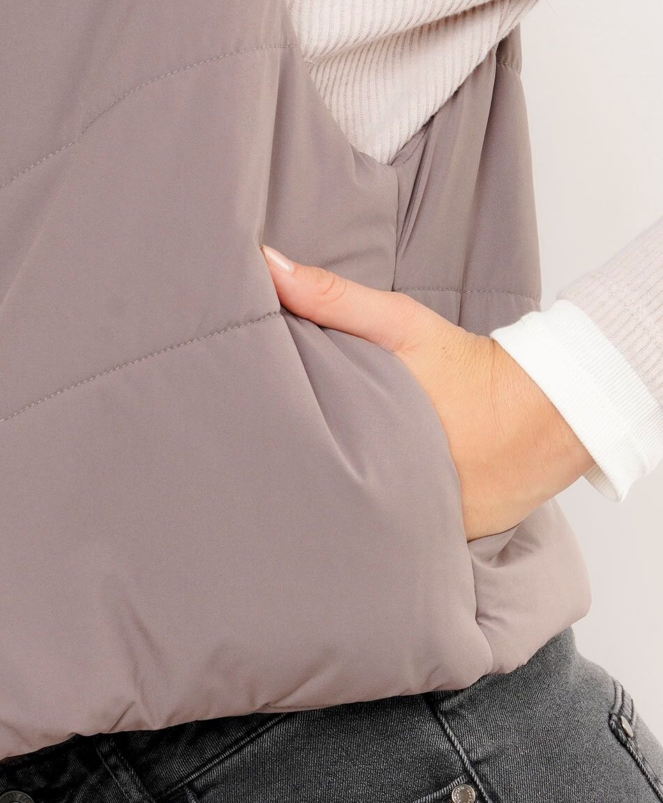 Parka mujer corta sin mangas