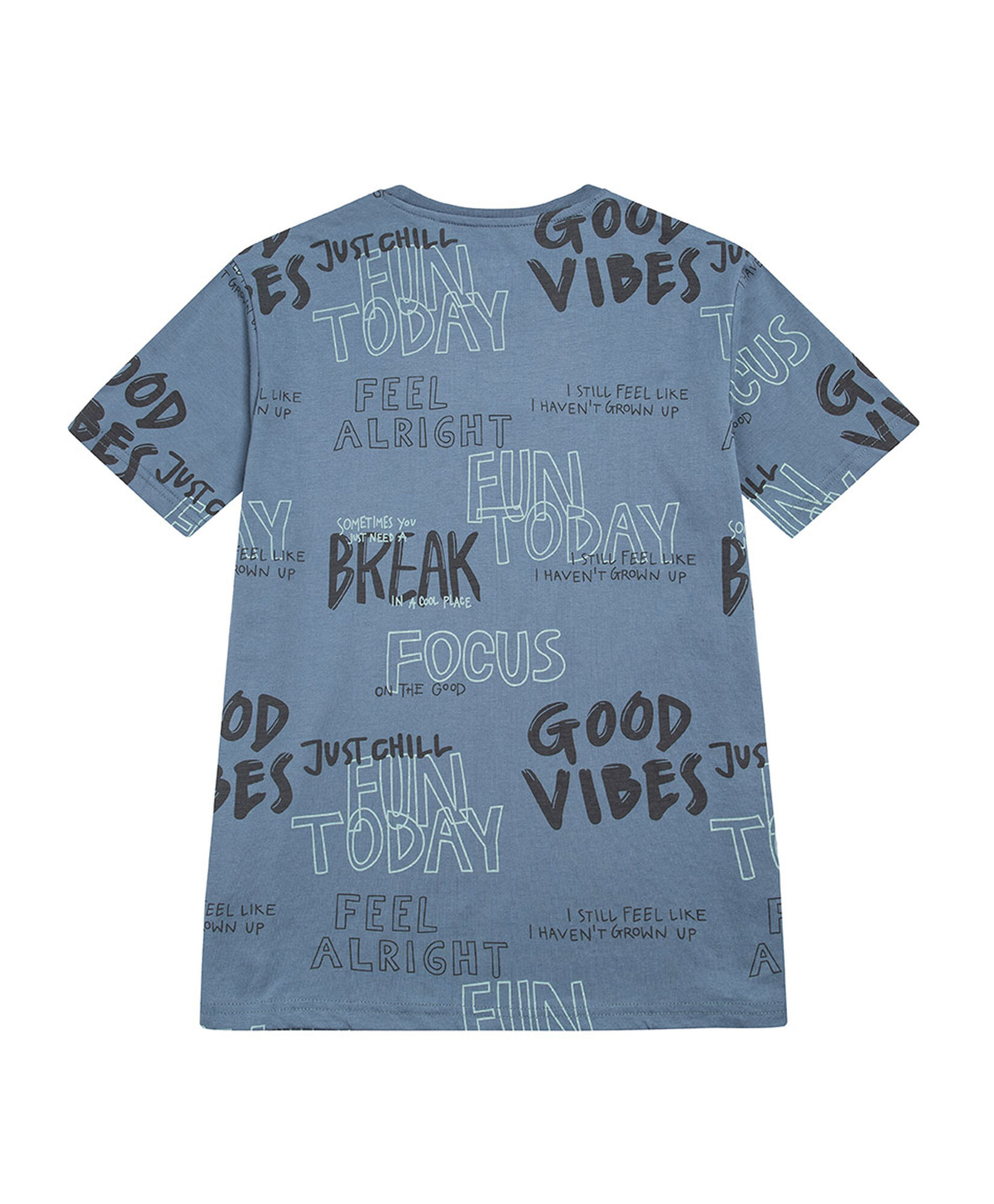 Polera niño azul good vibes Polera niño azul good vibes