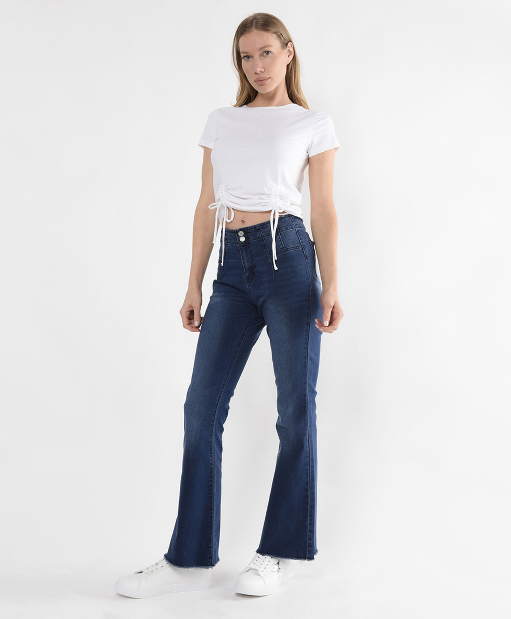 Jeans mujer desgastado flare Jeans mujer desgastado flare