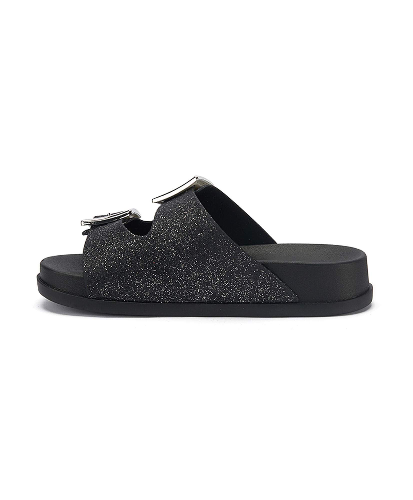 Sandalia mujer terraplen hebillas black Sandalia mujer terraplen hebillas black