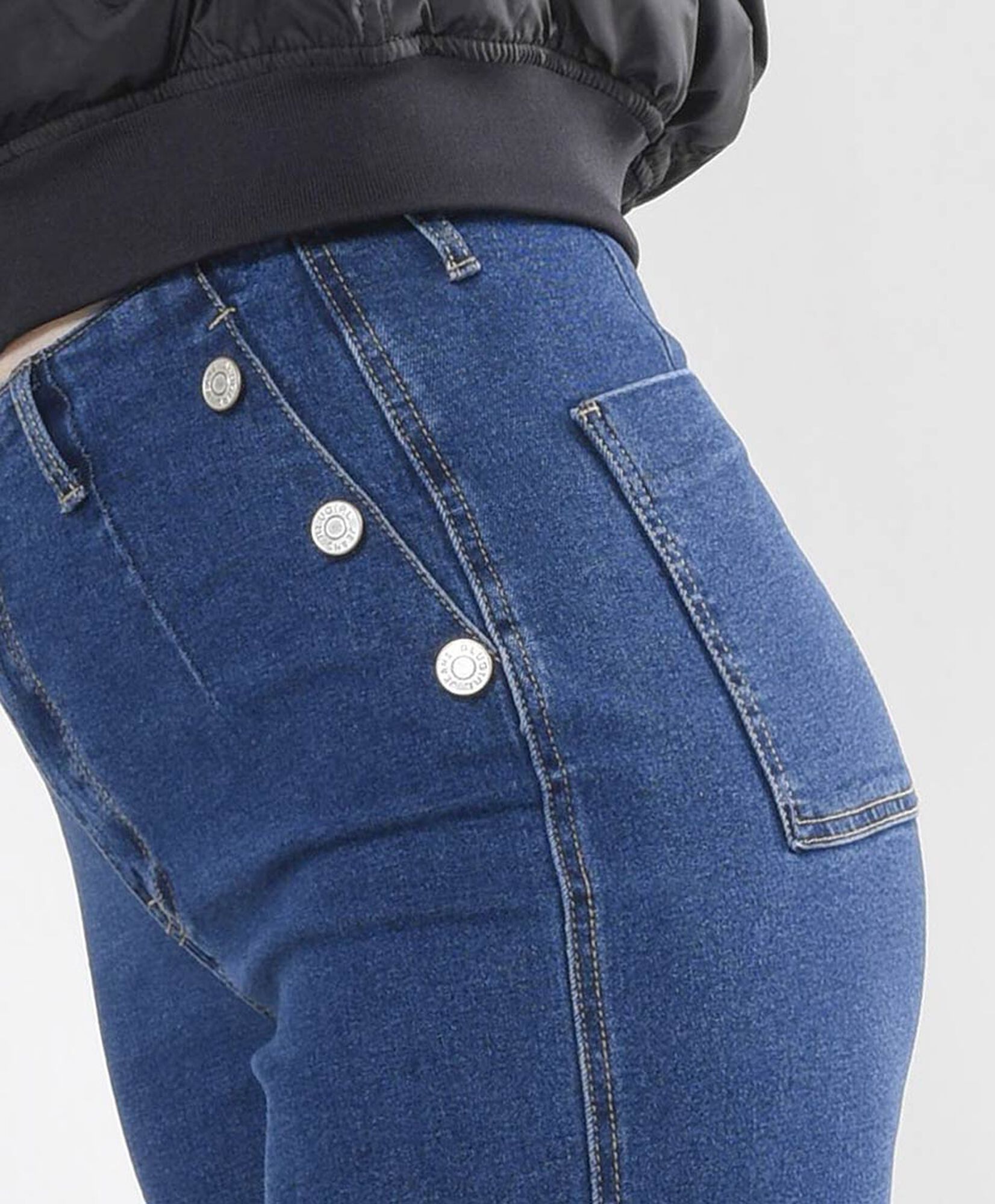 Jeans mujer botones wide Jeans mujer botones wide