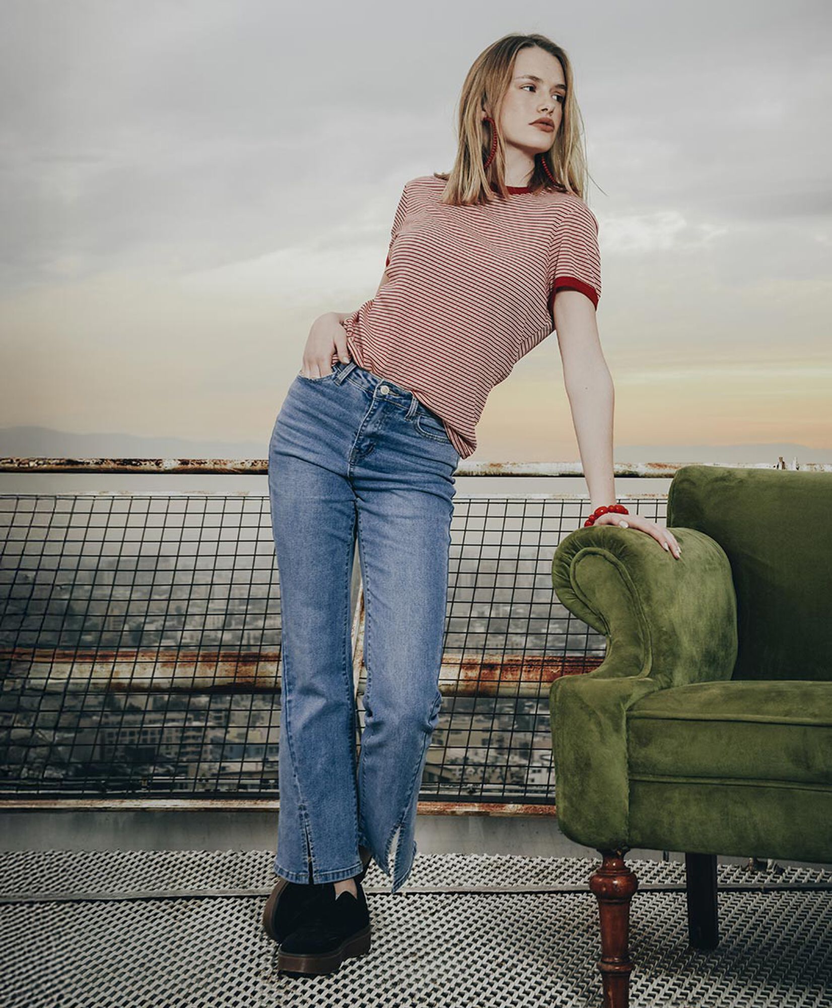 Jeans mujer con aberturas wide Jeans mujer con aberturas wide