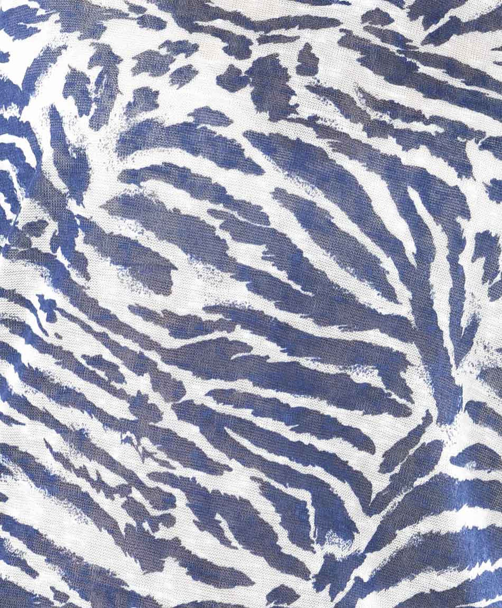 Polera mujer print azul Polera mujer print azul
