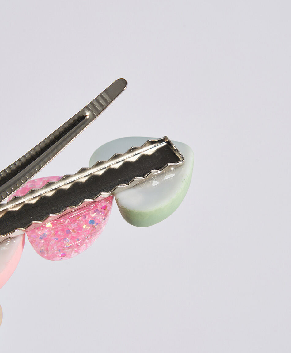 Set 2 pinches infantil corazones