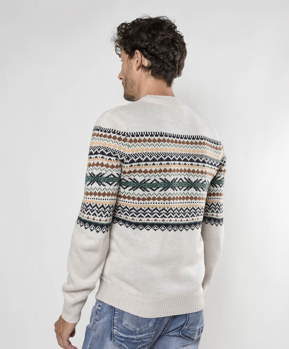 Sweater hombre zig zag