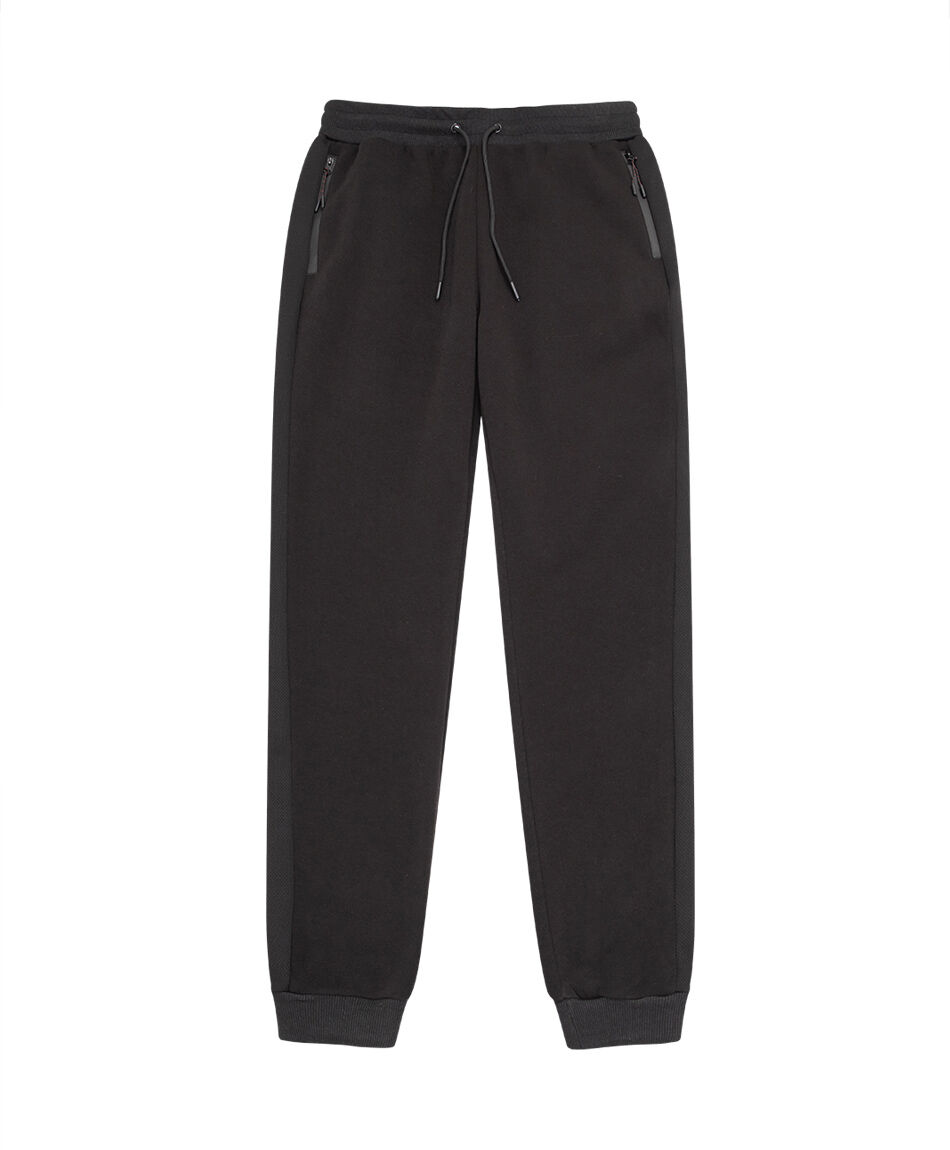 Pantal&oacute;n deportivo hombre jogger negro noche