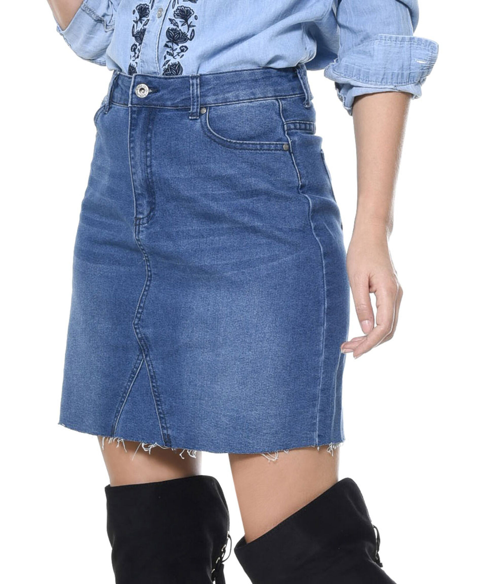 Mini denim bolsillos Mini denim bolsillos