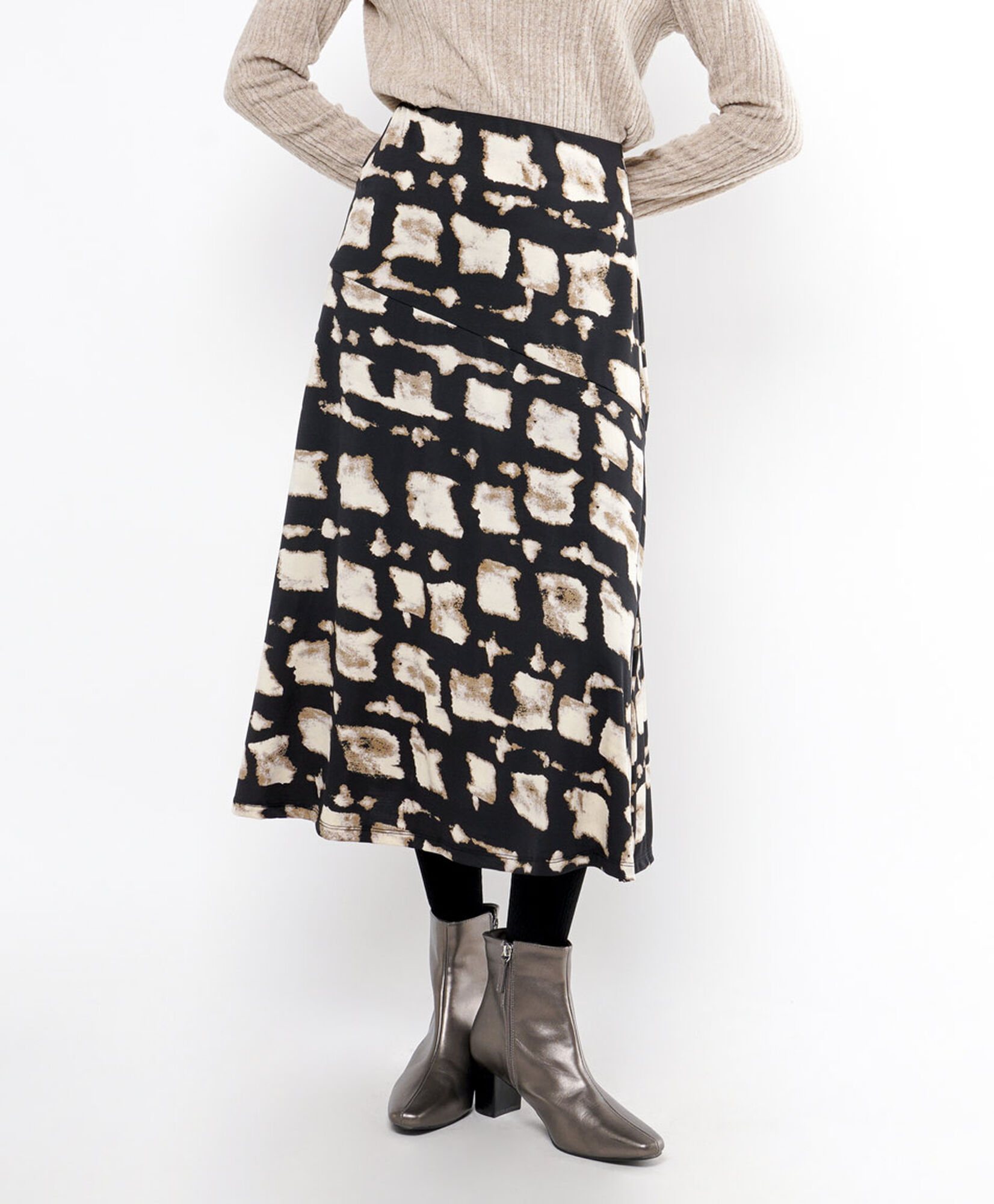 Falda mujer cuadros midi Falda mujer cuadros midi