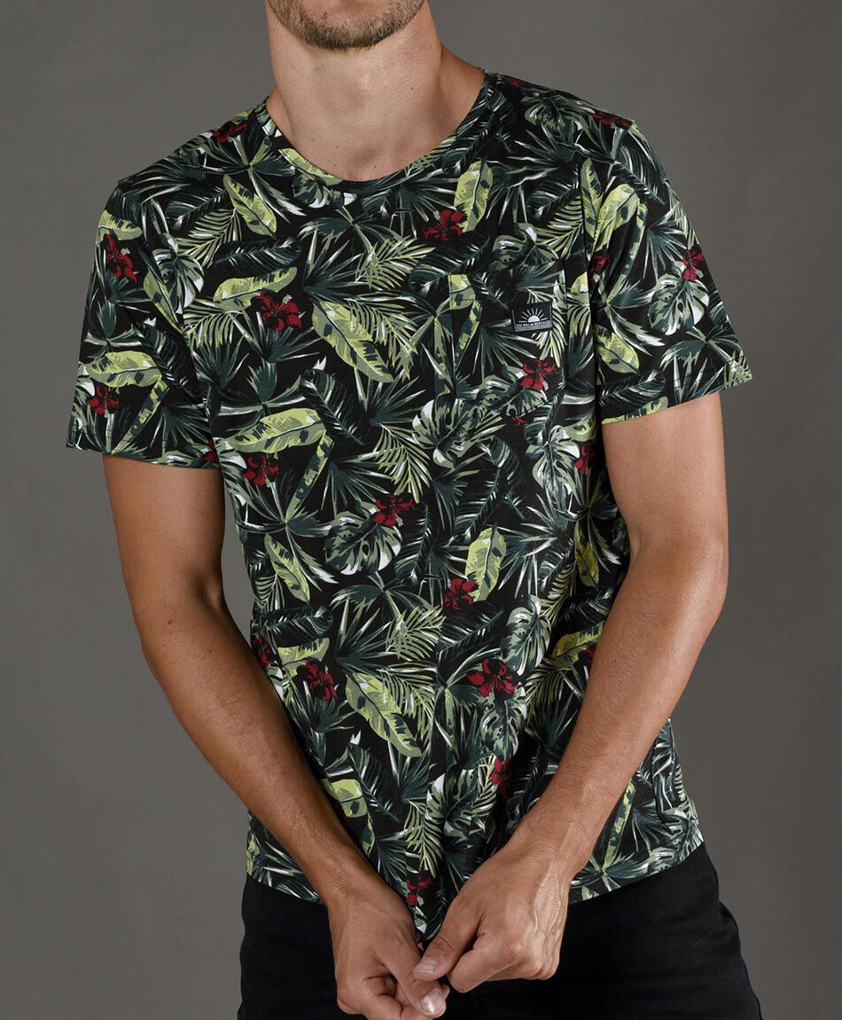 Polera manga corta cuello redondo
