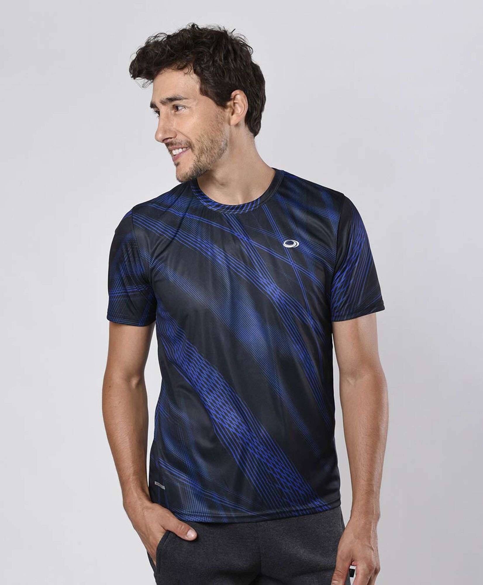 Polera deportiva hombre líneas Polera deportiva hombre líneas