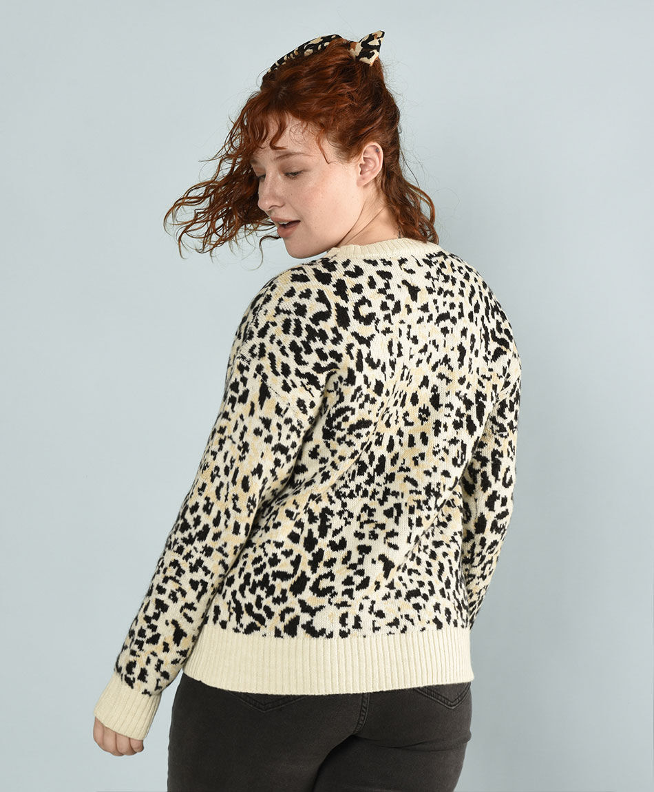 Sweater jacquard animal
