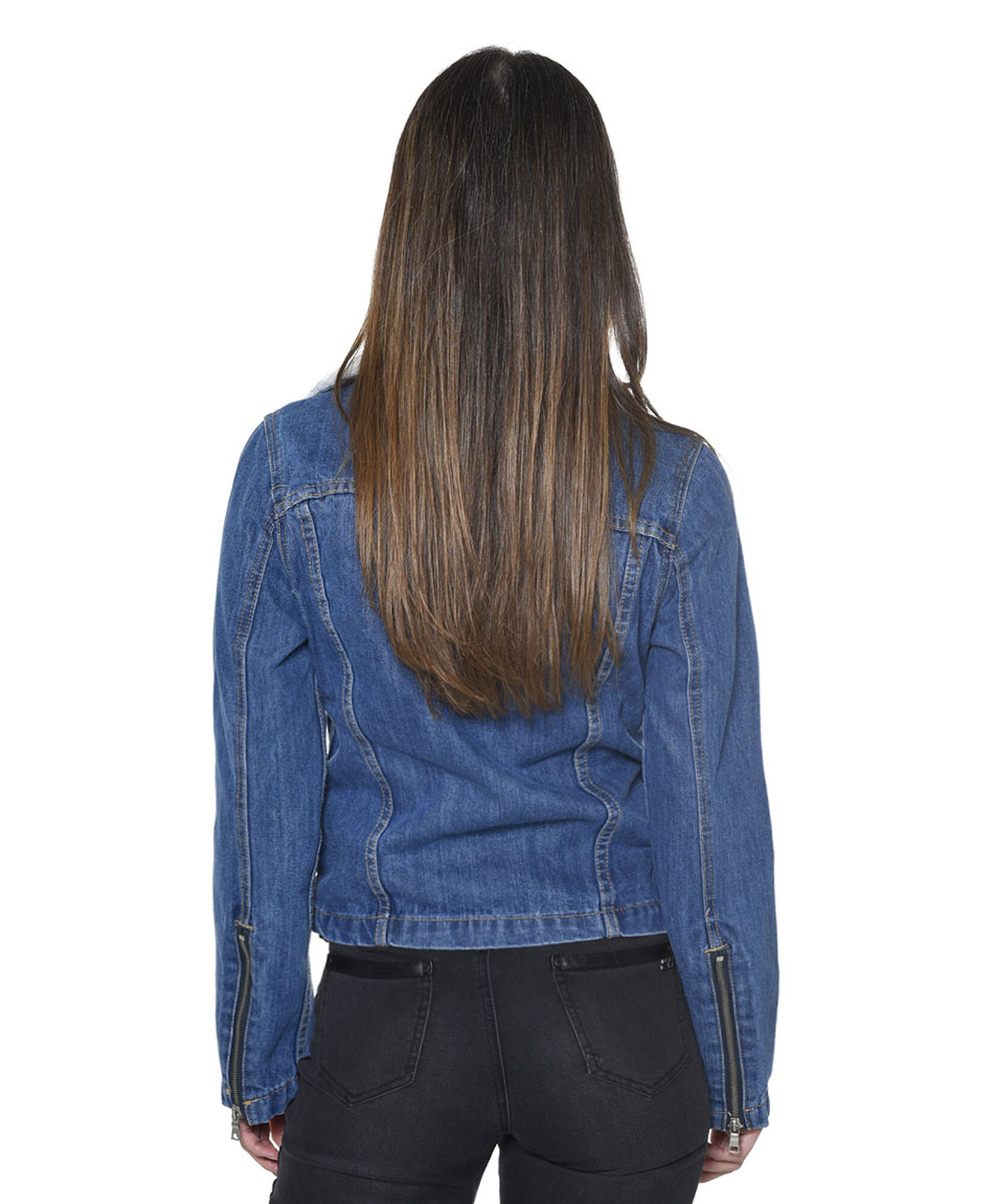 Chaqueta denim con piel Chaqueta denim con piel