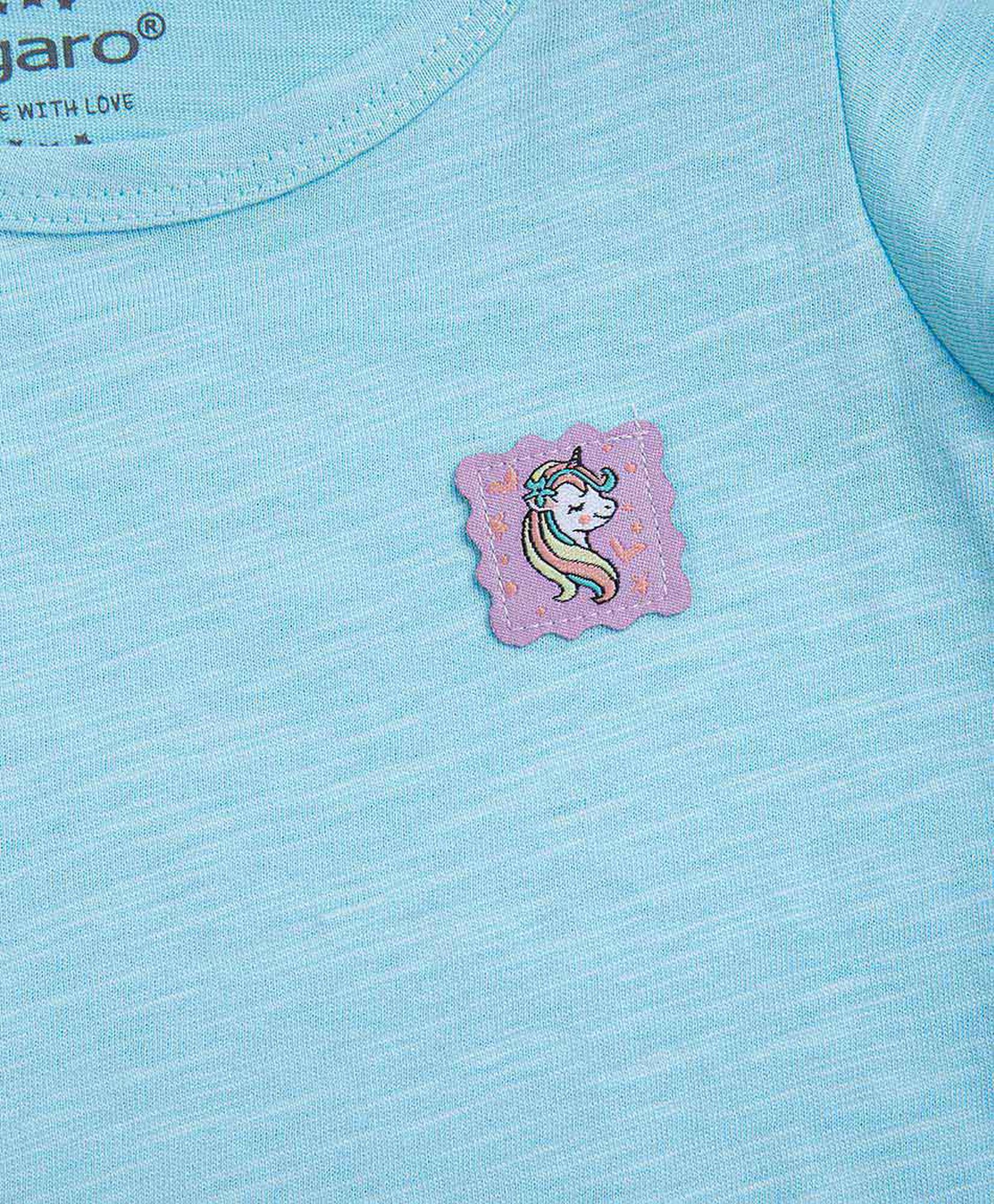 Polera bebé básica celeste Polera bebé básica celeste