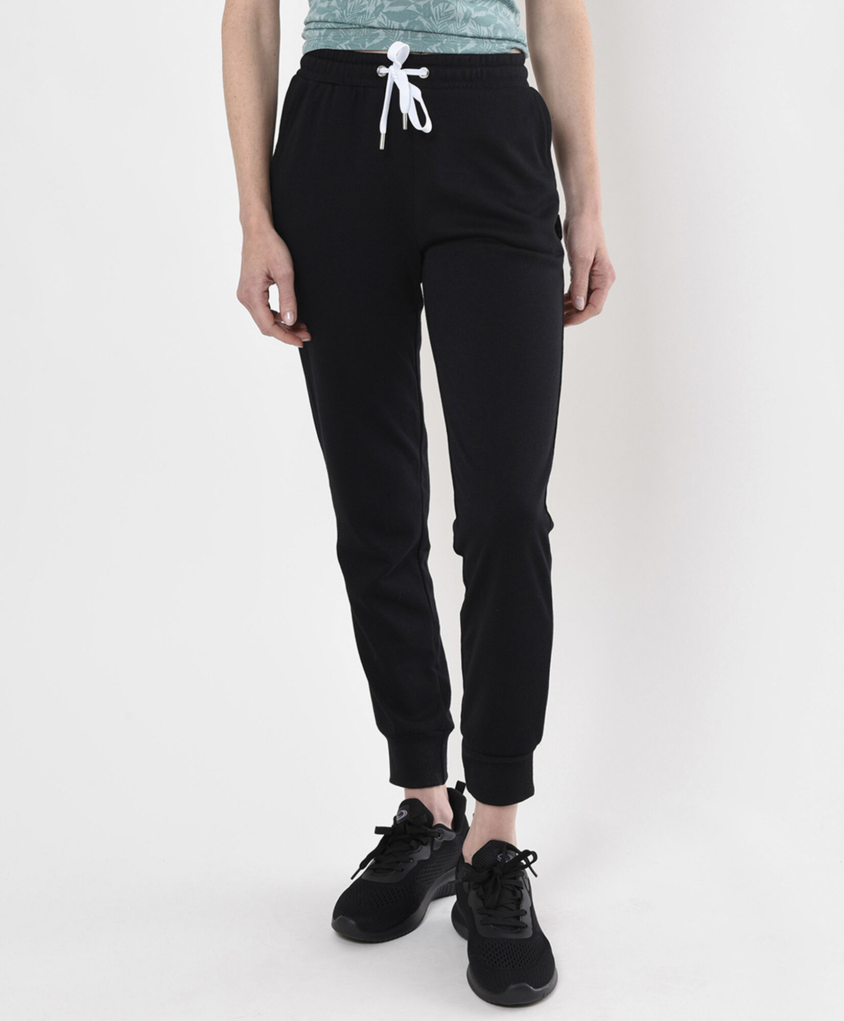 Pantalón de buzo mujer liso jogger Pantalón de buzo mujer liso jogger