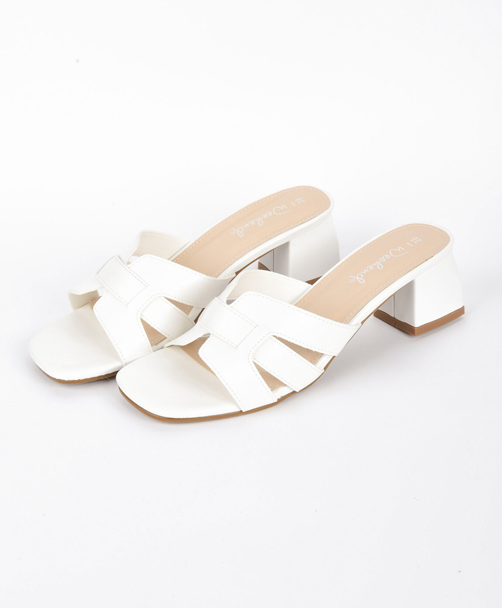 Sandalia mujer blanca taco medio Sandalia mujer blanca taco medio
