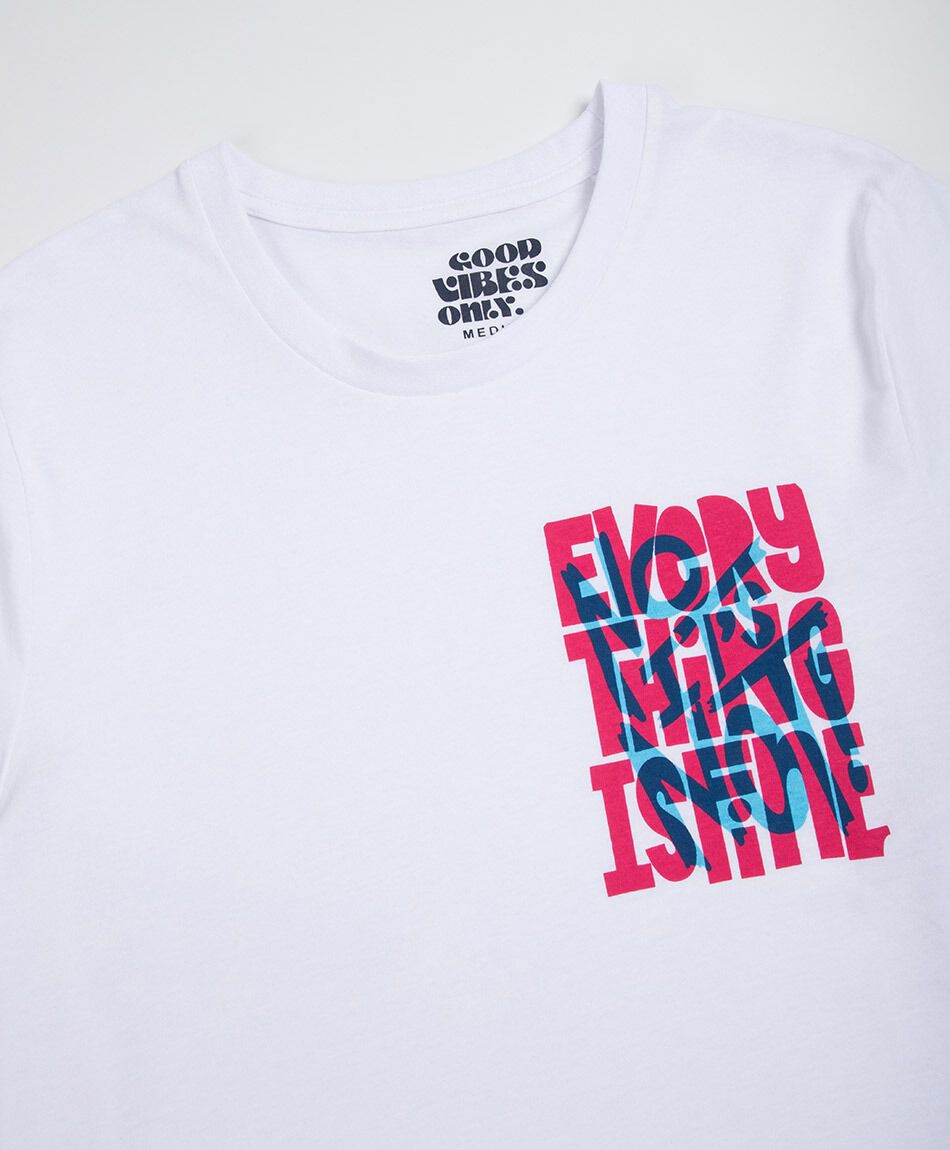 Polera hombre everything is fine